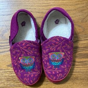 Acorn  Wool and Suede Slippers